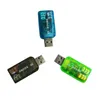 Virtual Audio External Connectors USB 2.0 do 3D MIC Speaker Sound Card Adapter Converter 5.1 Kanały do ​​laptopa PC New Arrival YY28