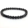 2020 nouvelle mode pierre charme men039s bijoux 6mm mat perle oeil de tigre perlé Bracelet8513635