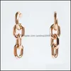 Dangle Jewelrydangle & Chandelier Womens Metal Gold Long Chain Punk Earrings Pendant Jewelry Women Fashion Gifts Drop Delivery 2021 H5Qyb