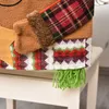 Tabouret de chaise de chaise de décoration de Noël Covers de tabouret de poupée