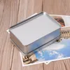 Gift Wrap Small Metal Tin Silver Opbergdoos Case Organizer voor Geld Coin Candy Key