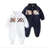 Bébé Garçons Filles Barboteuses Printemps Automne Infantile À Manches Longues Combinaisons Toddler Plaid Coton Onesies Enfants Vêtements