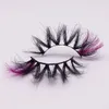 Gekleurde 25mm 3D Mink Eyelashes 39 Stijlen Dramatisch Pluizig Volume Valse Wimper Hoogtepunt Aan het eind Cosplay Kostuums Volledige strip wimpers