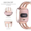 Bransoletka do różowego złota dla Fitbit Versa 2/3/Lite Band Zastępca Kobieta dla Fitbit Sense Bling Bling Fitbit Sense Correa Luxury H0915