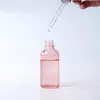 Glas flytande reagenspipettflaskor ögondroppar aromaterapi 5ml-100ml eteriska oljor parfymer gröna droppflaskor grossist
