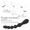 NXY Anal Toys Beads Vibrator Butt Plug Rechargeable Pull Bead with 9 Modes Anus Training Sex Toy Prostate Stimulator for Men Women Couple 1203