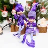 Elf Paar Plüsch Puppen Elfen Spielzeug Weihnachtsbaum Anhänger Ornamente Hängende Dekoration Navidad Jahr Festival Geschenke für Kinder 211019