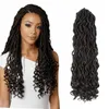 DREADLOCKS hair extensions Jamaica braid in bundles 18quot goddess locs hair synthetic braiding hair crochet braids DREADS half 5494301