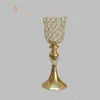 Wskaźniki Klasyczny Kształt Róg Kryształy Metalowa Świeca Posiadacze Wedding Home Party Candelabra / Centerpiece Decoration Candlestick