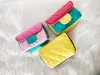 مصمم الأطفال حقيبة يد الفتيات إلكتروني البسيطة رسول حقائب أطفال اللون مطابقة بو تغيير محفظة سلسلة حقائب الكتف واحد F066