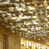 Maple Leaf Hotel Designer Home Soffitto Arte Lampada a sospensione decorativa Lampadario in vetro soffiato a mano di lusso Illuminazione Colore ambra trasparente personalizzato