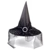 大人の子供のためのハロウィーンの魔女帽子魔女ヴァンパイア衣装アクセサリーパーティーカーニバルサプライ品KDJK2107