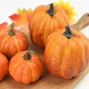 7pcs Artificial Pumpkins Assorted Fake Simulation Pumpkin for Halloween Thanksgiving Party Home Decoration 210925