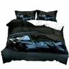 Set copripiumino per auto sportiva, set di biancheria da letto decorativa per letto di casa per ragazze adolescenti, set letto 100% in microfibra con cerniera, senza piumino 210309