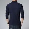 Casual Polo Shirt Men Fashion Letter Print Long -Sleeve Men's Polos Ankomst mode Brand Polo Shirts Man -Sale Slim Polos 210308