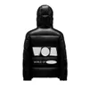 Designer svart pufferjacka för män FRGMT Baksida Earth Print Winter Parka Dam Huvjackor med dragkedjor Kompletta etiketter