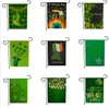 St Patricks Day Garden Flag Fai da te Piccola parata verde verticale Vacanze Decorazioni esterne per cortile Fattoria 47 * 32 cm CG001