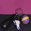 2021 3d sapatos esportivos chaveiros bonito basquete chaveiro carro chaves saco pingente não 24 basquete pingente fãs lembrança gift263s