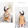 Оптовый корейский стиль весна детские мальчики девушки 2 шт. Устанавливает вышивка боди + цветочные рубашки рожденные одежды E1031 210610