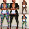 Plus Size Camo Leopard Tweedelige Broek Dames Rave Festival Top Pant Fall 2 Matching Sets Sexy Birthday Club Outfits