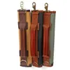 Tourbon Vintage Golf Clubs Carrier Holder Canvas Leather Golf Bag Padded Protection Clubs Driving Range Storage Sleeves Bag6935850