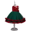 2022 Cekiny Pink Green Blue Red A Line Flower Girls 'Dresses Party Kids Prom Dress Princess Pageant Suknie wieczorowe