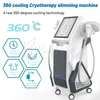 Machine de mise en forme du corps par cryolipolyse, 2 poignées Cryo, cryothérapie fraîche, congélation des graisses, équipement amincissant