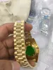 Luxury Fashion Watches wysokiej jakości 18-krotnie żółte złote diamentowe ramki 18038 Watch Automatyczne męskie zegarek na rękę oryginalne pudełko