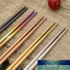 Pair Stainless Steel Chopsticks Metal Chop Sticks Tableware Silver Gold Multicolor For Sushi Palillos Chinos Factory price expert design Quality Latest Style