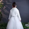 2021 bébé fille manteaux sans robe enfants fausse fourrure chaud veste courte pour la fête de mariage filles formelles boléro bambin fille vêtements d'extérieur