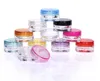 3g 5g Square Bottom Cream Jar Cosmetic Packaging Bottles Empty Plastic Colorful Sample Bottle