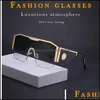 Güneş Gözlüğü Moda Aessories 2021 Modern Kadın Lüks Tasarımcı Metal Erkekler Tek Parça Büyük Gözlük Benzersiz Geniş Bacak Shades Bırak Teslimat 5QXHN