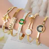 Bangle Diana Baby Jewelry Stainless Steel Bangles Cuff Bracelets Colorful Zircon High Quality For Women Classic Trendy Daily Wear Gift