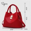 SGARR black red women bags bucket bag crossbody single shoulder female handbag designers luxury messenger bag women mother bags C0602