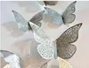 Amais 12 Pz/set Adesivi Murali 3D Farfalla Cava Per Camere Dei Bambini Decorazione Della Parete Di Casa Fai Da Te Mariposas Adesivi Frigo Decorazione Della Stanza