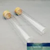 12pcs / lote laboratório 30x150mm Tubo de ensaio de vidro inferior plano com rolhas de cortiça para experimento de laboratório escolar