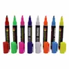 Reforçadores 8-Color Highlighter Eletrônico LED Escrita Caneta Graffiti Watercolor Fluorescência Marcador Estudante de Desenho de Desenho