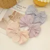 2021 Koreanska Oversize Barrette Bow Hair Clip Hårstolar För Kvinnor Flickor Fashion Satin Big Hairgrip Headwear Hårtillbehör Hot