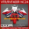 ホンダRVF用フェアリングキットVFR 400 RR 400 RR RVF400R VFR400R RVF400RラッキーパープルNC24 V4 RVF400 R 1987 1988 VFR 400R VFR400RR 87 88オートバイボディワーク