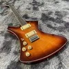 Custom Flamed Top Wash Burns Style Left Handed Electric Guitar