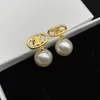 New arrival 18K irregular pearl Stud Classic designer earrings for fashion women party jewelry gift