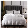 Lenzuola di lusso Le lenzuola in raso Imitazione Set di biancheria da letto in seta Soft Duvet Cover Queen King Lines Lines Pillowcases per la casa Tessile Ropa de Cama