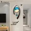 MEISD Nordic Clock Pendulum Wall Clock Art Poster Decoration Quartz Watch Silent Home Living Room Creative Horloge Free Shipping 210310