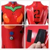 ROLECOS Anime EVA Cosplay Costume EVA Asuka Langley Soryu Cosplay Costume Sexy Jumpsuit Women Red Bodysuit Halloween Headwear G0922182868