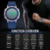 Militär män tittar på Relogio rostfritt stål casual digitala armbandsur lyxsport Elektronisk klocka Masculino 210804