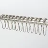 12 pièces/sac accessoires de salle de bain ensemble créativité fermoir en alliage d'aluminium pour rideau porte crochet de douche