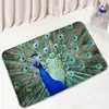 Maty do kąpieli Chiński styl zwierząt Mata łazienkowa Eleganckie Peacocks Wzór antypoślizgowy Dywan Drzwi Drzwi Home Decor Kuchnia Drzwi Dywan