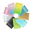 multi color Resealable Zip Mylar Bag Food Storage Aluminum Foil Bags plastic packing bag Smell Proof Pouches Self sealing bags100pcs/lot ZC978