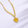 Collares colgantes Simple Vintage Heart Searts Coled 24k Joyería de acero inoxidable de oro Femenino251e