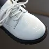 Buty chłopców w skórze Biały Czarne Dzieci Buty Ślubne Oxford Formalne Sneakers Berbeć Baby School Buty dla chłopców i dziewcząt 21-36 210306